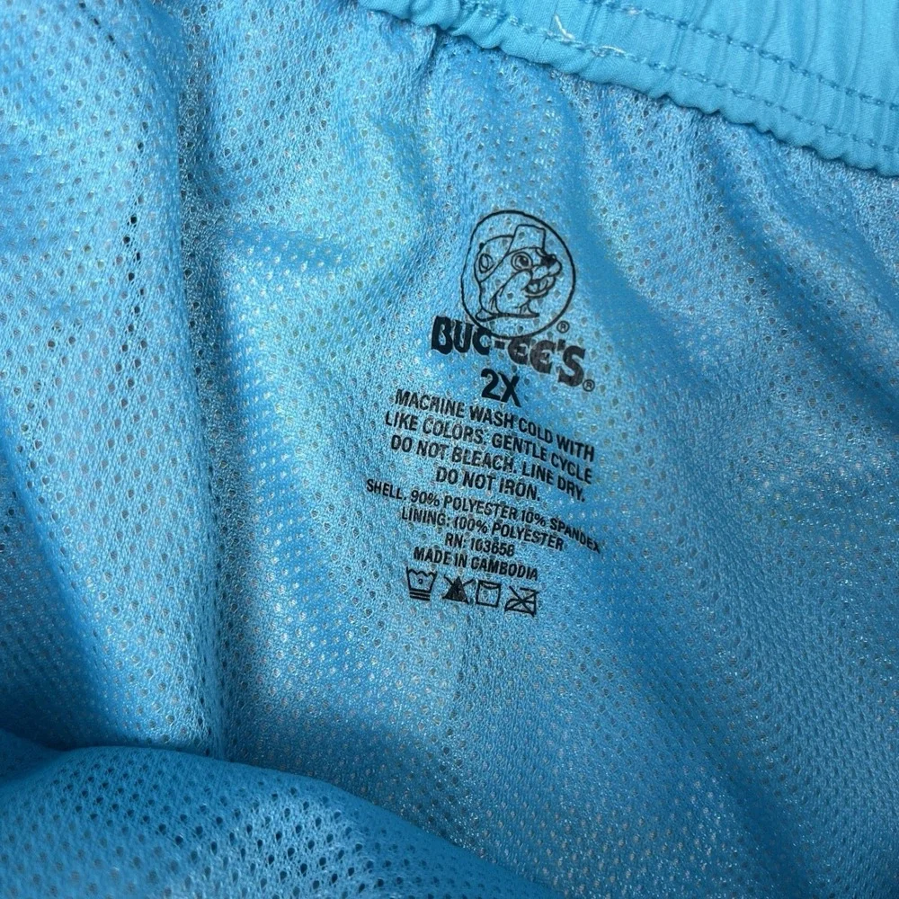 Buc-ee's Mens Swim Trunks Beach Shorts 2XL Hawaiian Surfer Beaver Pattern Bucees